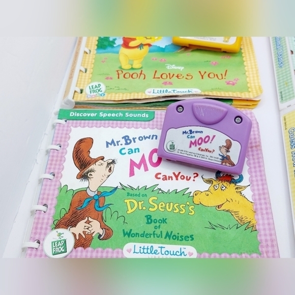 Pink with Purple Pillow Little Readers Leap Pad Lot Of books and Cartridges - Picture 6 of 11